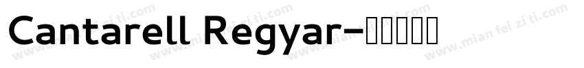 Cantarell Regyar字体转换